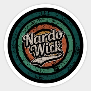 Nardo Wick // Retro Circle Crack Vintage Sticker